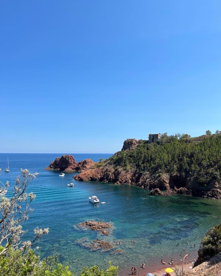 Appartement Avec Vue Mer Et Piscine Theoule-sur-Mer Exterior photo